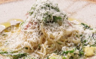 夏野菜の冷製パスタ