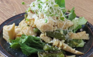 筍とアスパラガスのアーリオオーリオ