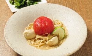 丸ごとトマトと水牛モッツァレラの冷製パスタ〜和風出汁仕立て〜(単品)